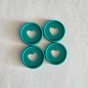 4 Dark Teal mini discs from happy planner